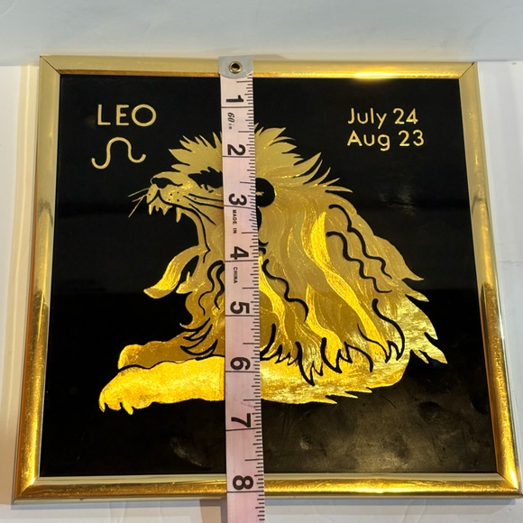 Vintage Leo Zodiac Foil Art Kafka Industries Picture - Picture 7 of 7